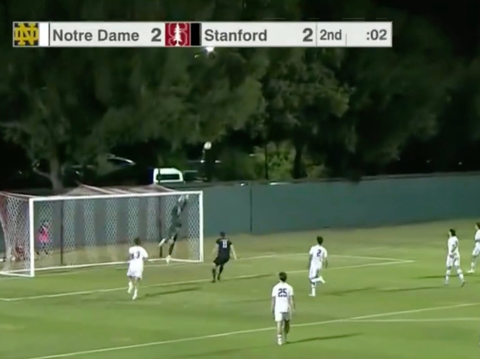 Call of The Year in College Soccer: Stanford Walks Off Notre Dame With The Rare Midfield Buzzer Beater, Sending The Announcer Into Orgasm