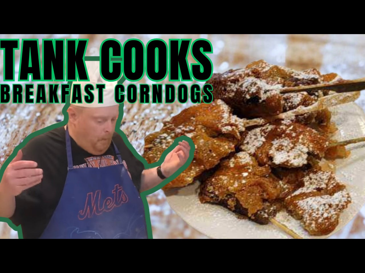 Tank Cooks Breakfast Corndogs