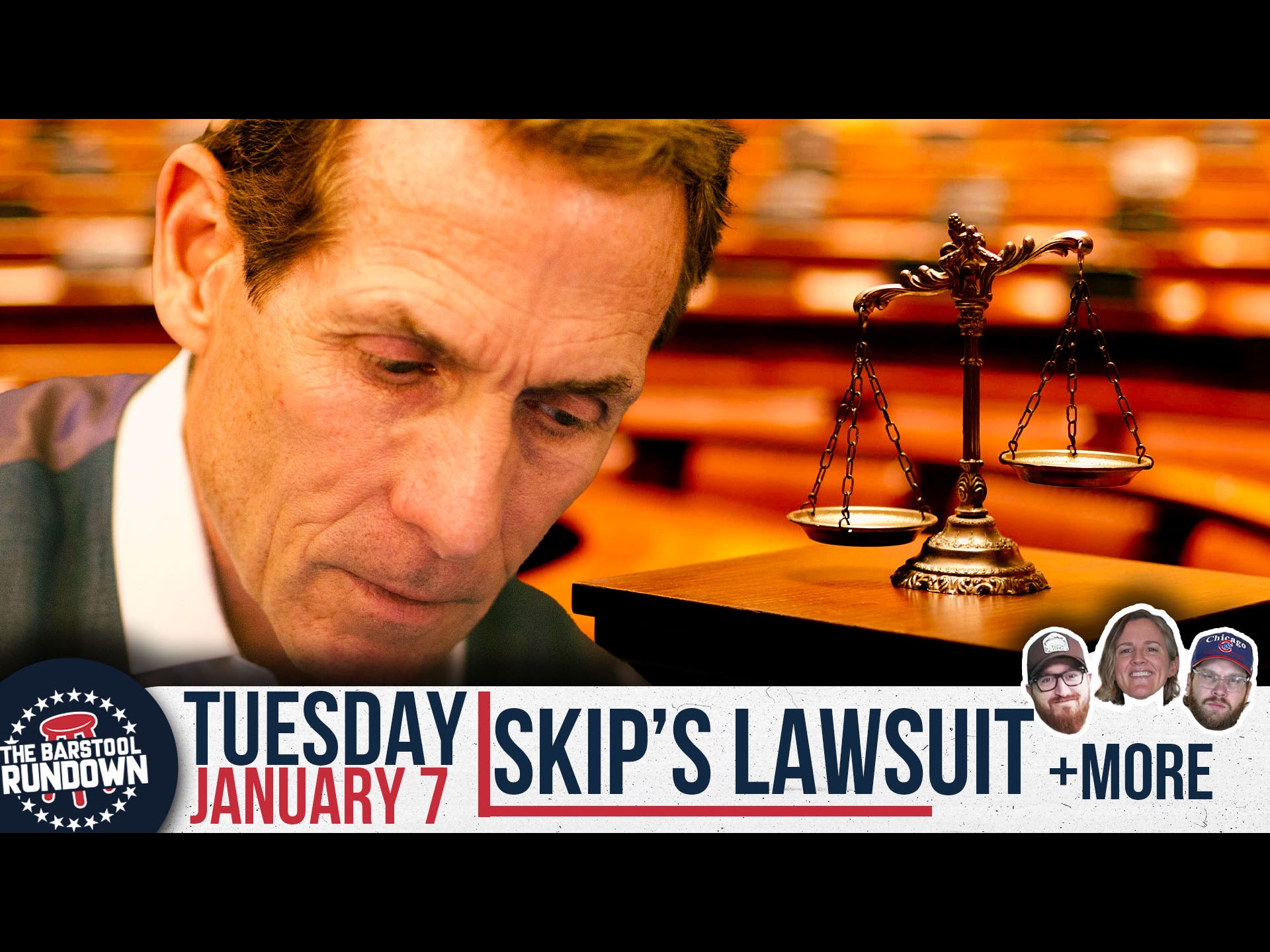 Bombshell Lawsuit Throws Skip Bayless In Hot Water - Barstool Rundown - January 7th, 2025