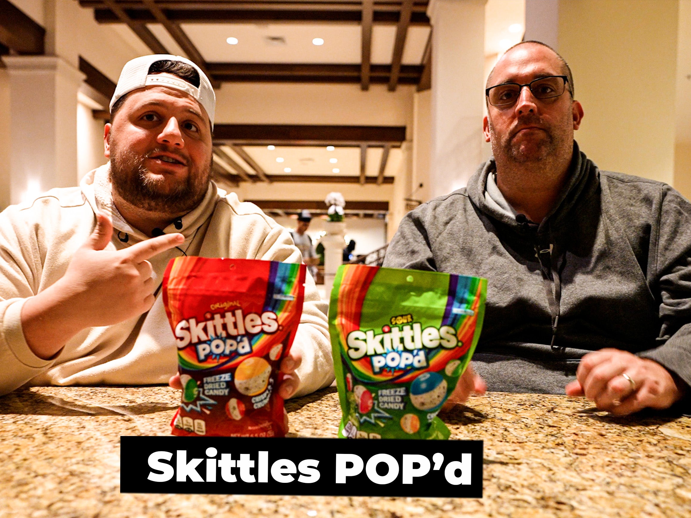 Skittles Is Now Freeze-Drying Their Candy And It's Surprisingly Good (Special Guest Appearance By An Iowa State Offensive Lineman In Our Hotel)